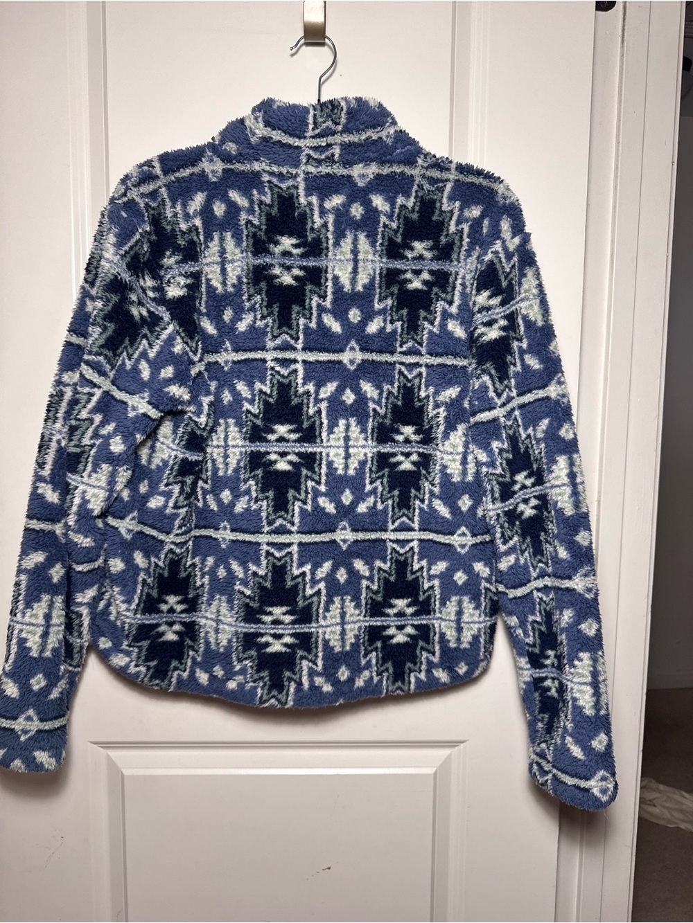 Lucky Brand Aztec sherpa fleece jacket size M women’s - Picture 3 of 14